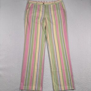 Loudmouth Golf Pants Men's 36x33 Multicolor Striped Stretch Cotton‎ Loud Fun